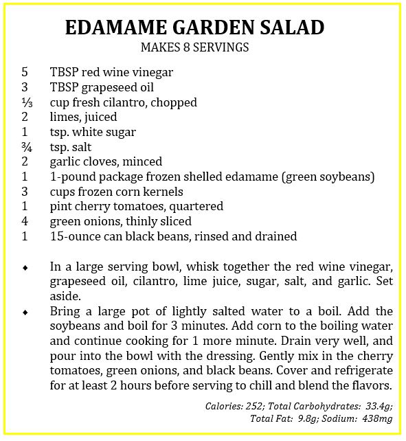 Edamame Garden Salad Recipe