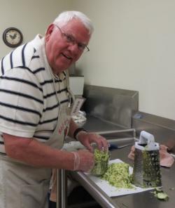 Image of participants preparing healthy meal