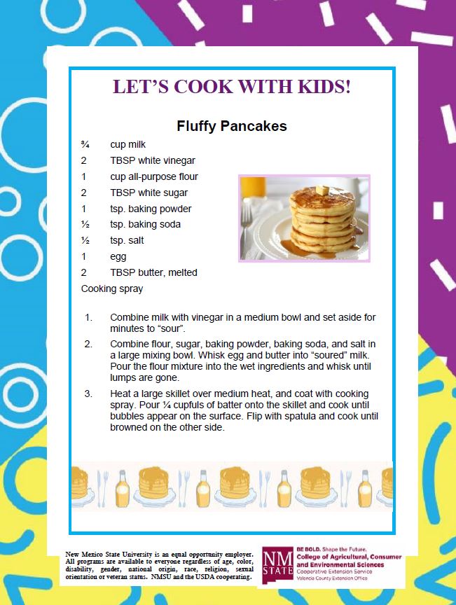 Cooking with Kids, Fluffy Pancakes 