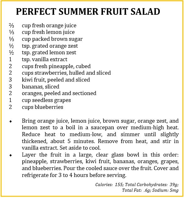 Perfect Summer Fruit Salad Recipe